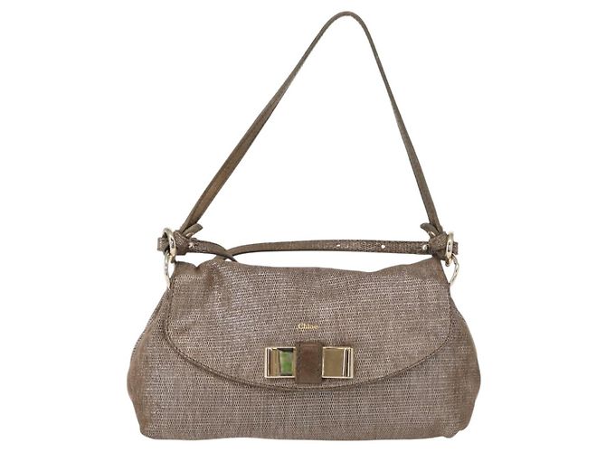 Chloé Chloe Lily Canvas Prata