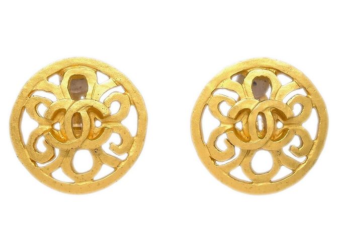Chanel CC Round Metal D'oro
