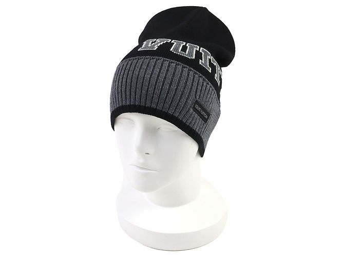 Louis Vuitton Wollstrickmütze Schwarz