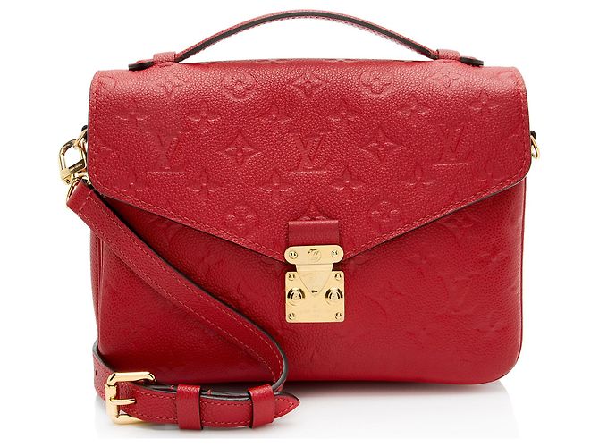 Borsa a Spalla Pochette Metis in Monogram Empreinte Louis Vuitton Rosso