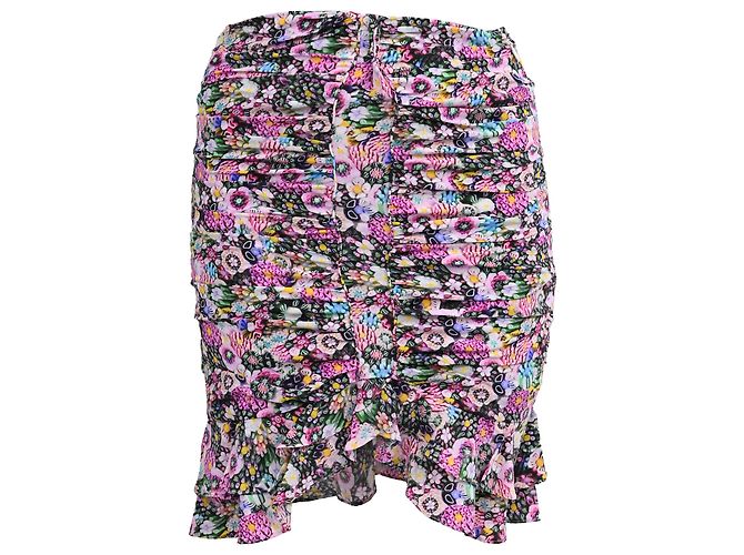 Gonna Mini Floreale Milendi Isabel Marant in Seta Multicolore