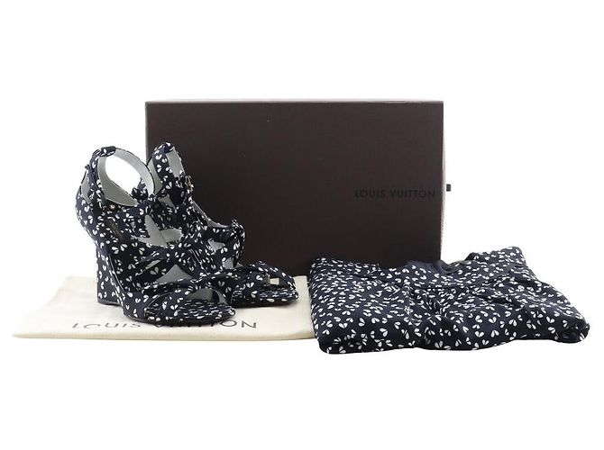Louis Vuitton Einteiler Sandalen Seidenkleid 2-in-1 Set Schwarz