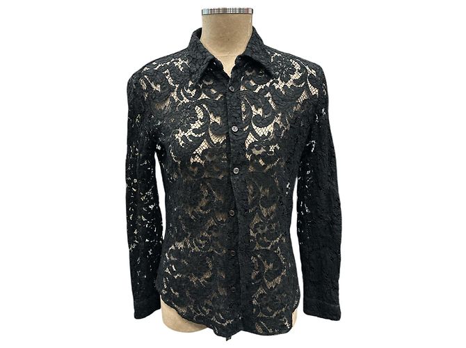 Camicetta Prada in cotone nera Nero