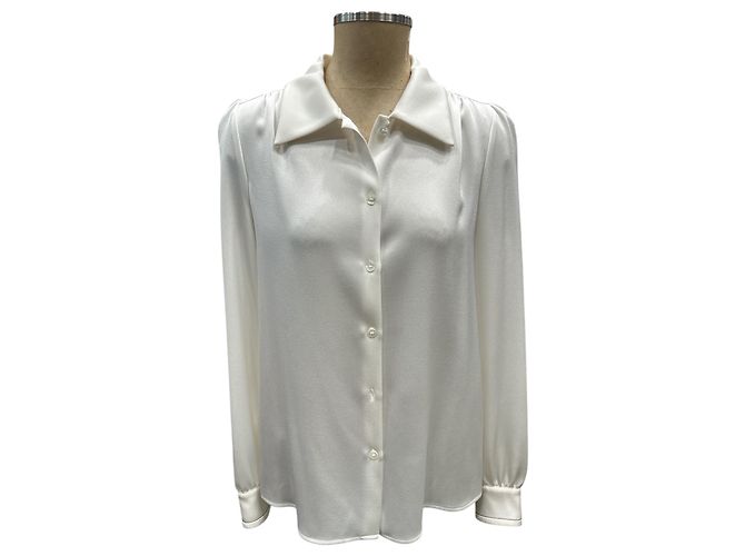 Sonia Rykiel Bluse Weiß Polyester Größe 42