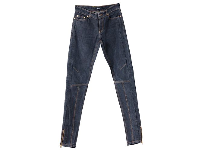 Jeans de denim biker Versus Versace – anos 2000 Multicor