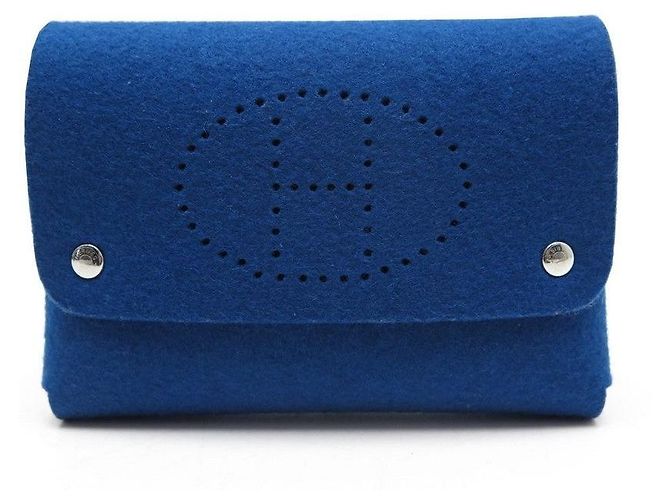 Evelyne Hermès makeup bag Blue