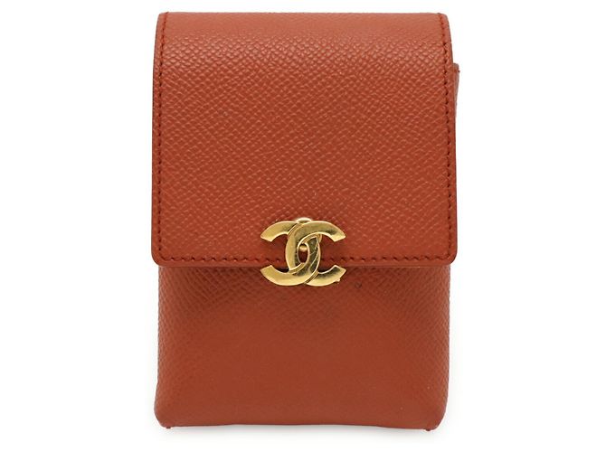 Chanel Coco Mark Cigarette Case Leather