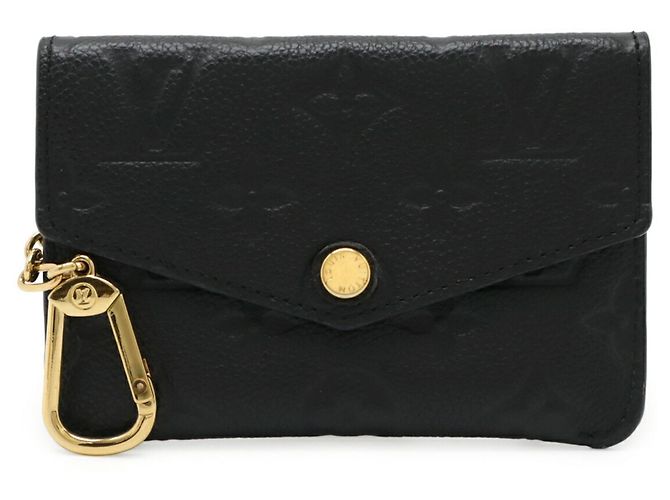 Portamonete in pelle Monogram Empreinte Louis Vuitton Nero