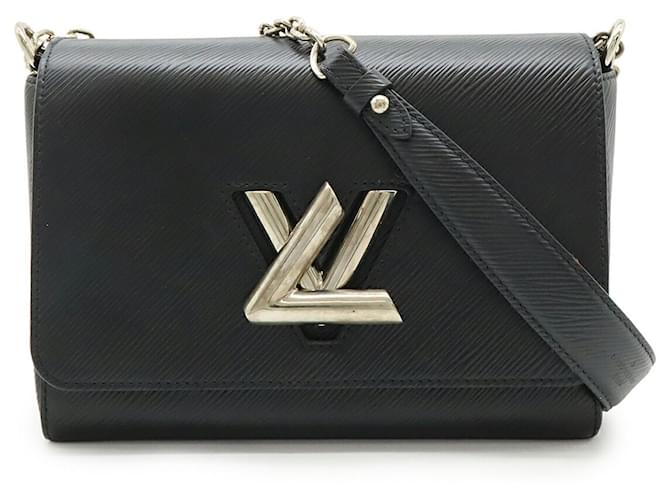 Louis Vuitton Epi Twist MM Shoulder Bag Black Leather  ref.2635682