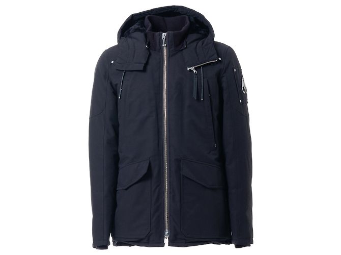 Autre Marque Schwarze Daunenparka-Jacke von Moose Knuckles