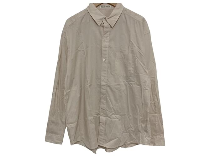 Autre Marque Plage R'IAM Typewriter Shirt Beige Cotton  ref.2635799