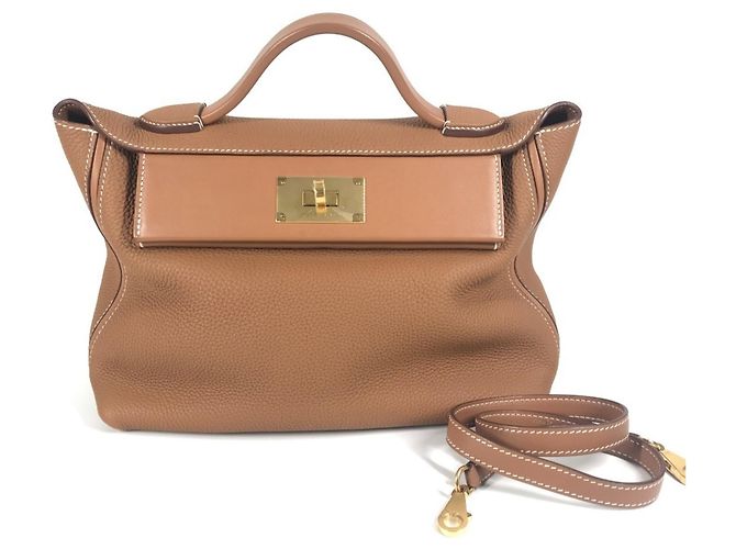 Hermès Togo-Lederhandtasche Golden