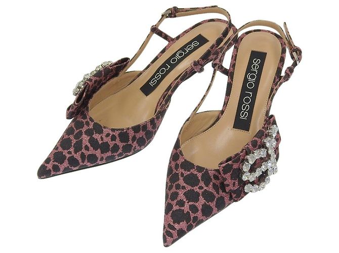 Autre Marque Pompes à talons Slingback SR Sergio Rossi Rose
