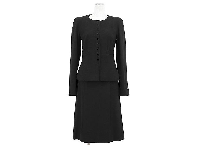 Timeless Chanel 100% Wool Setup Black