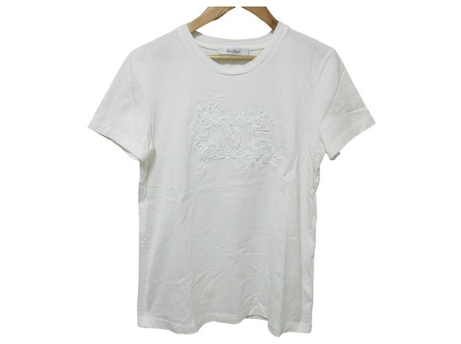 Camiseta de algodón bordada SACHA de Max Mara Blanco