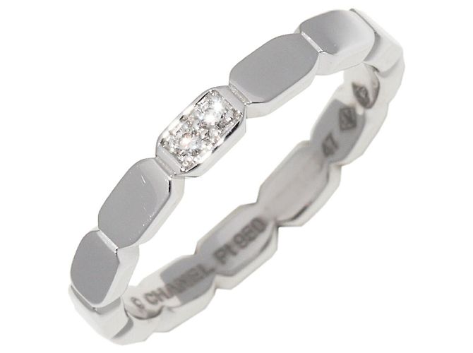 Chanel Première Promesse Pt950 Diamantring Silber