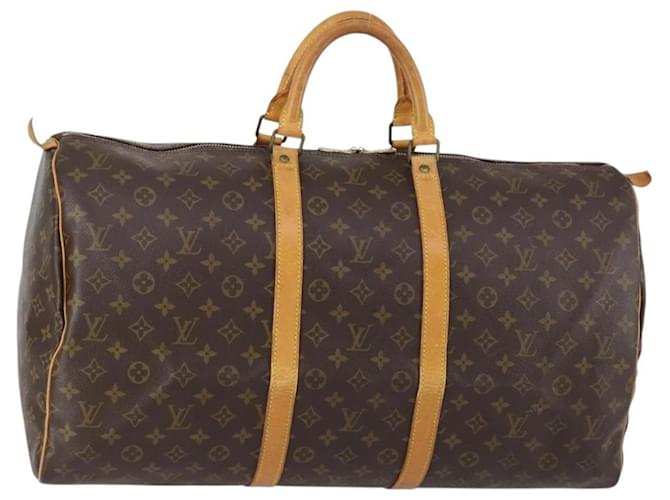 Louis Vuitton Keepall Bag Monogram Canvas 55 Brown Cloth  ref.2636448
