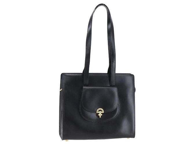 Céline Bolso tote de cuero Celine Negro