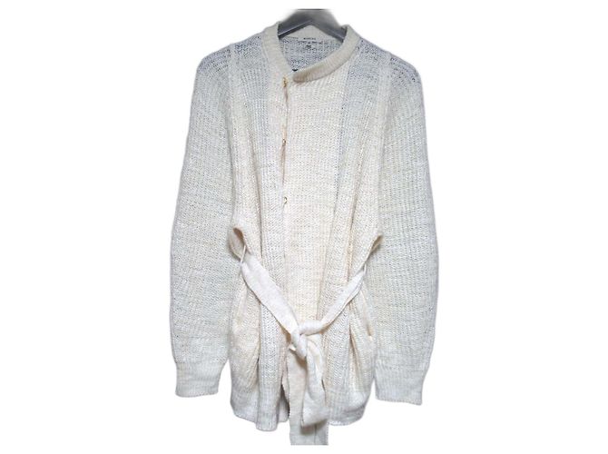 Autre Marque Cardigan in misto lino e seta BLAMINK Crudo