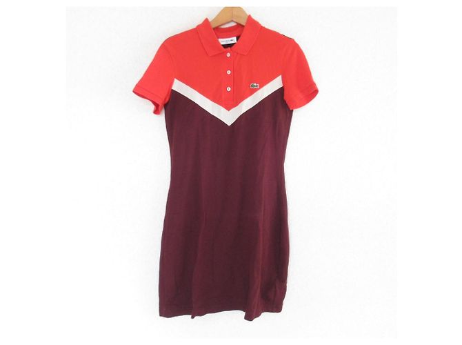 Autre Marque Vestido polo Lacoste Roja