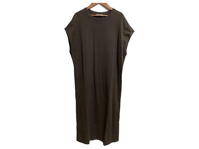 Autre Marque Vestido de jersey de algodón THE RERACS Verde Caqui