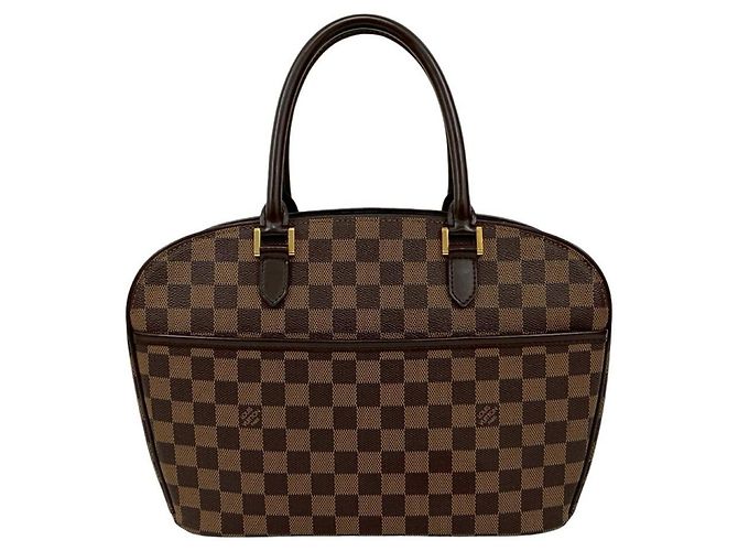Bolsa Louis Vuitton Saria Horizontal Damier Marrom