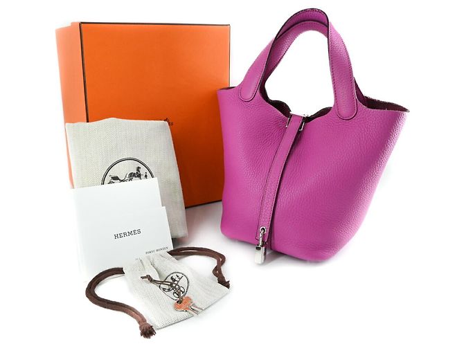 Bolsa de mão/tote bag Hermès Picotin Lock PM Rosa