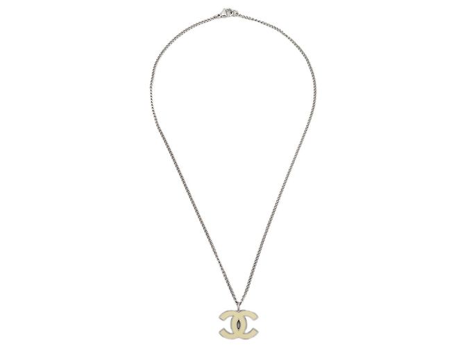 Pendente Chanel CC Logo in metallo Argento