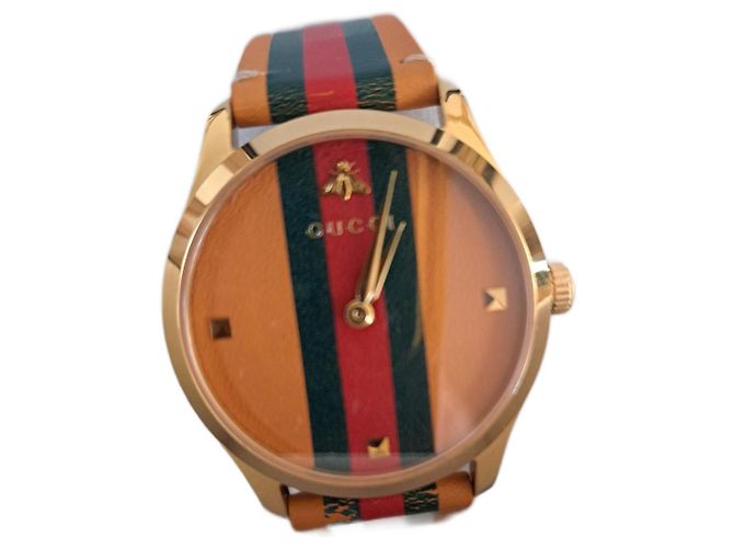 Relógio Gucci Ebony de couro 46mm Ébano