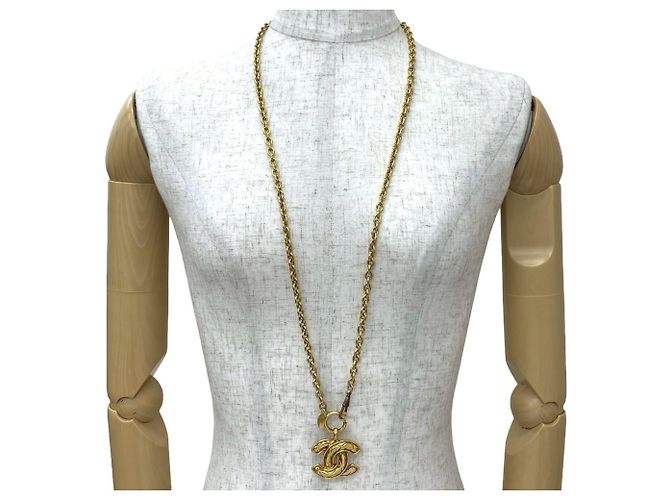 Collar de cadena GP con motivo Coco Mark de CHANEL Dorado