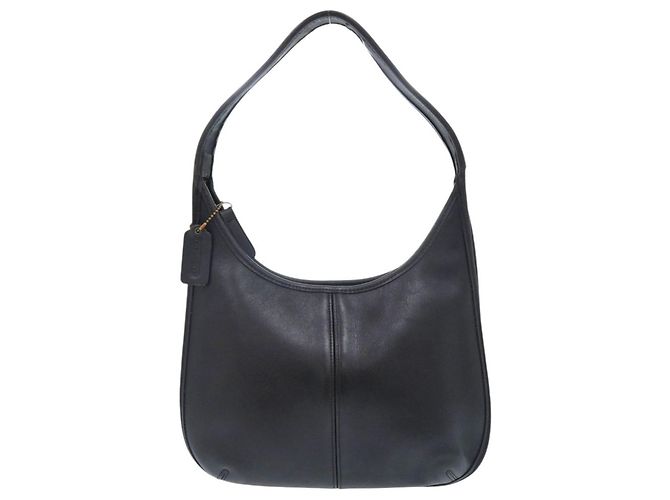 Coach Ergo schwarze Lederhandtasche
