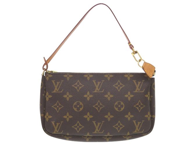 Pochette Accesorios Monograma Louis Vuitton Castaño