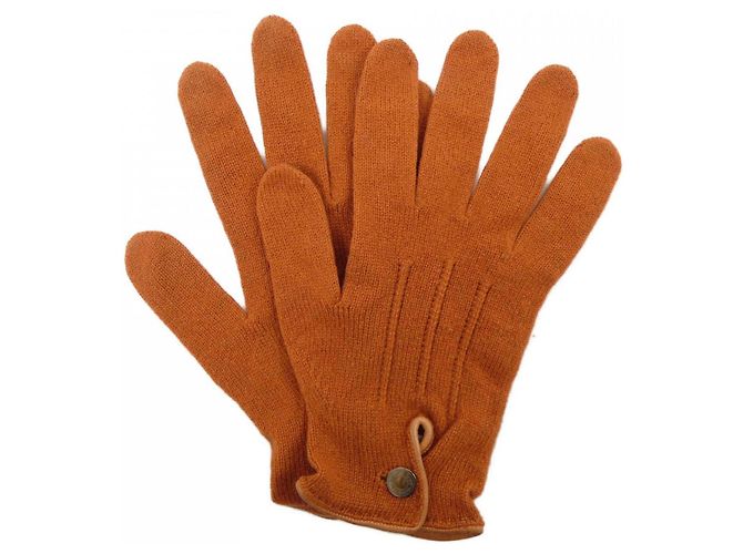 Warme Cashmere-Handschuhe von Hermès Orange