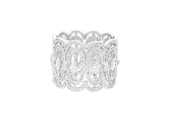 Messika Ring, "Arabesque", Weißgold, Diamanten.