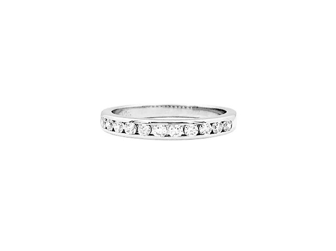 Tiffany & Co. Ehering, "Setting", Platin und Diamanten.
