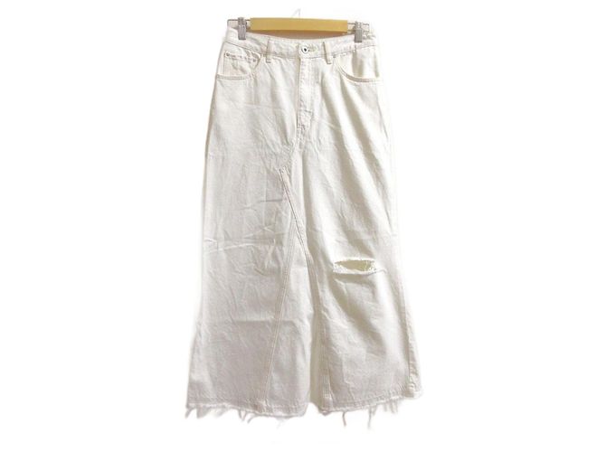 Autre Marque Falda de línea acampanada Spick and Span 5 1/2 Blanco