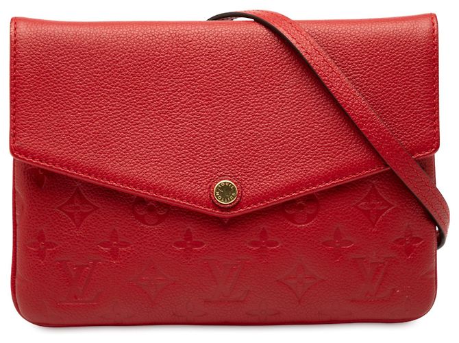 Louis Vuitton Rosso Monogram Empreinte Twice