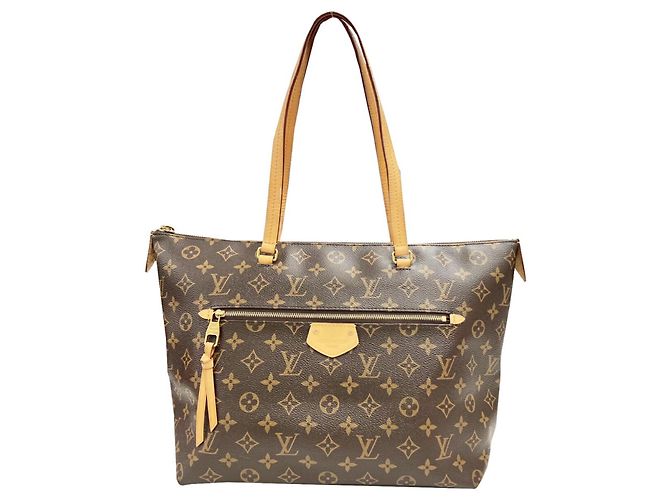 Louis Vuitton Iena MM Monogram Tote Bag Brown