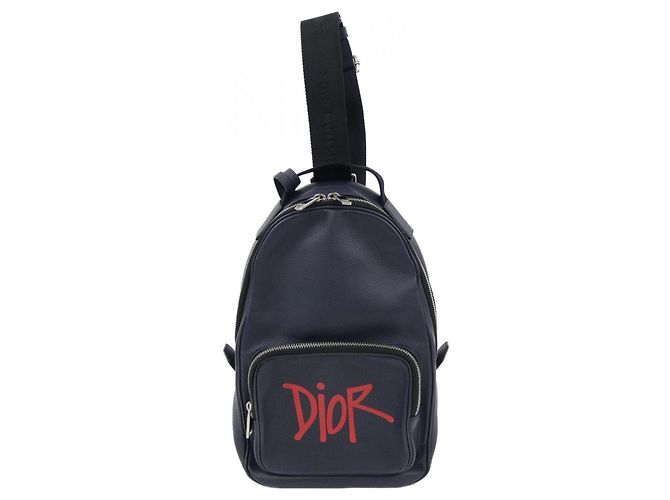 Borsa a mano blu navy Christian Dior