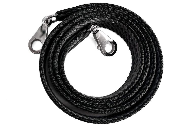 Hermès Sangle Cordage 25 Canvas Shoulder Strap Navy Navy blue