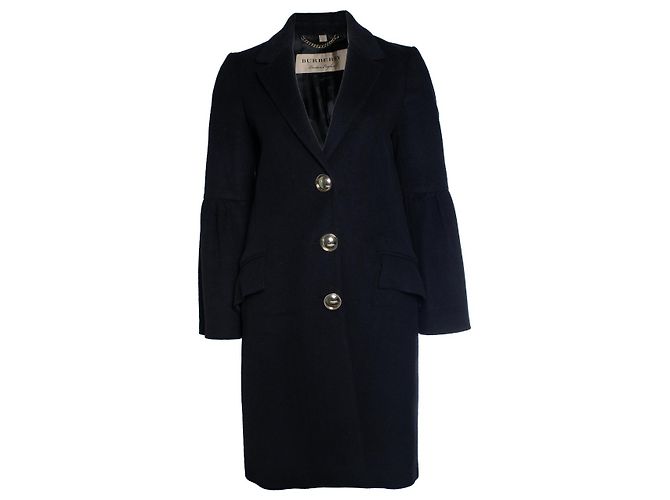 Burberry, samborne wool cashmere coat Black