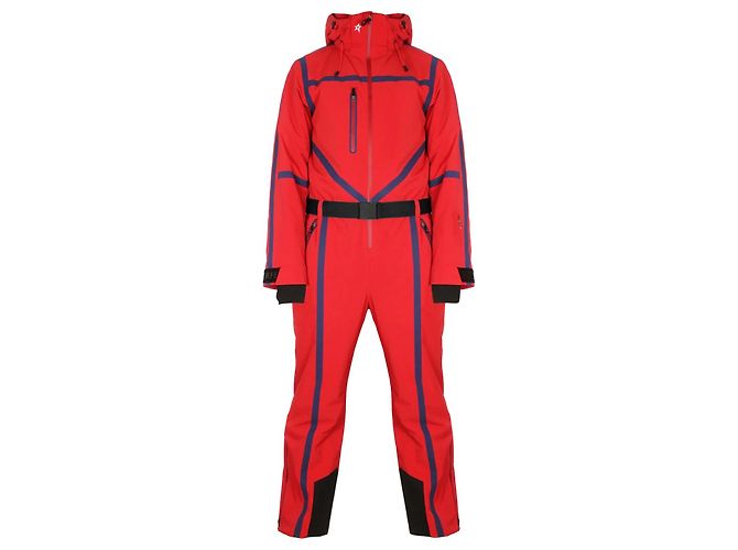 Tuta da sci Perfect Moment Nero Rosso Blu