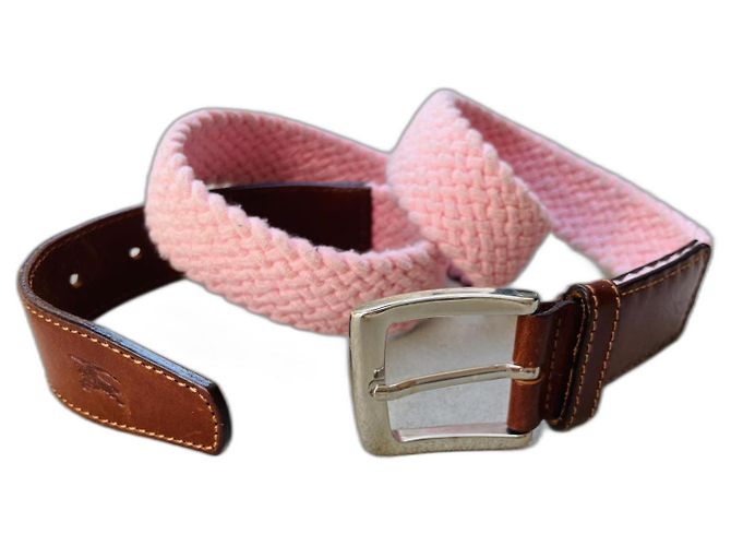 Cinturón Vintage Burberry Rosa