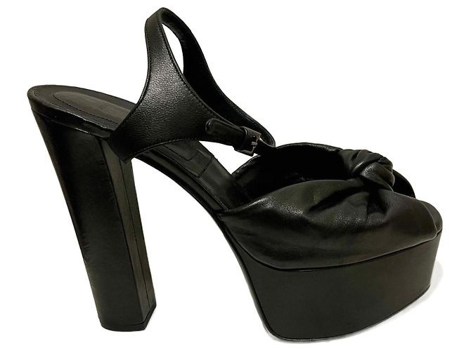 Michael Kors Sandale Bianca en cuir marron foncé Chocolat