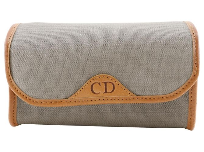 Grau PVC Tasche Christian Dior Braun