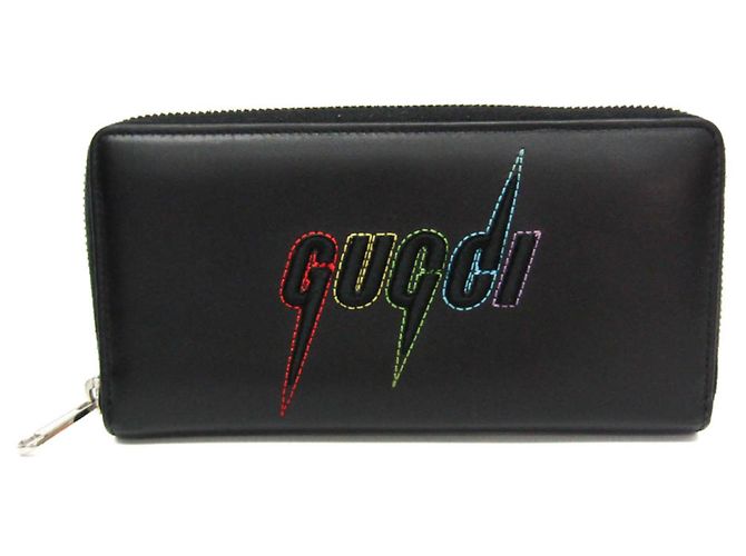 Cartera larga bi-fold Gucci Blade en negro