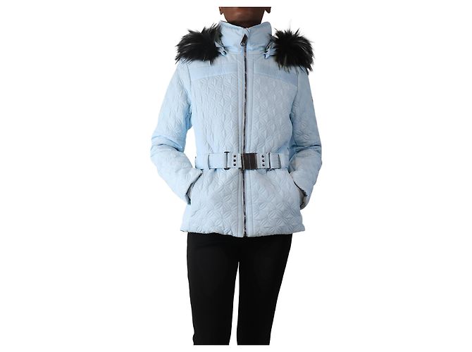 Poivre Blanc Whisper blue quilted ski jacket - size M