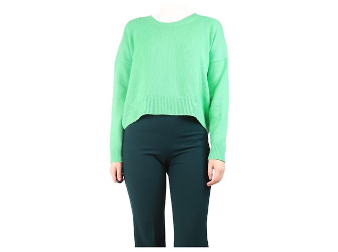 Autre Marque Pull en cachemire vert - taille S