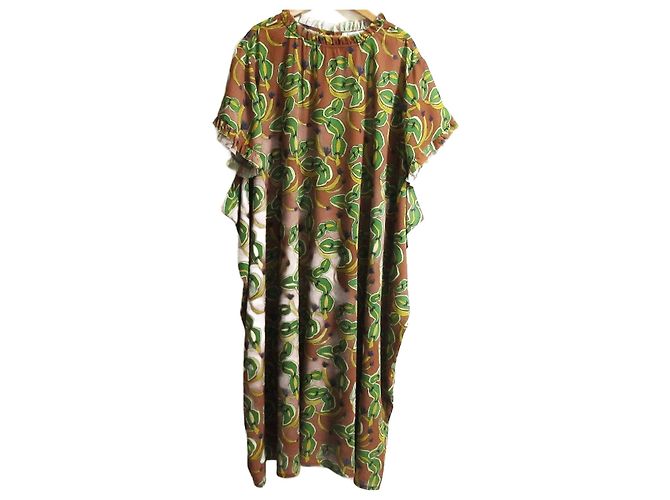 Autre Marque Jocomomola Hoja Grande Kleid Braun