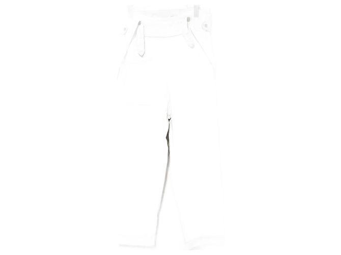 Autre Marque Salopete com suspensórios Johnbull Branco